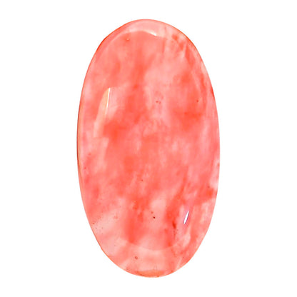 Watermelon Cherry Quartz 20.2x36.6x7 mm Oval Shape Polished Gemstone LS85-05119