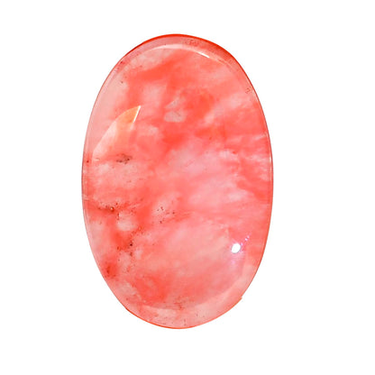 Watermelon Cherry Quartz 21.7x33.5x6 mm Oval Shape Polished Gemstone LS85-05121