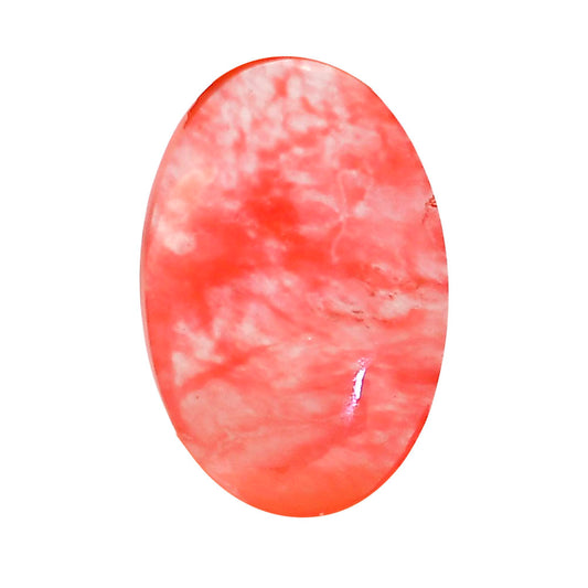 Watermelon Cherry Quartz 20x30.2x6.8 mm Oval Shape Polished Gemstone LS85-05124