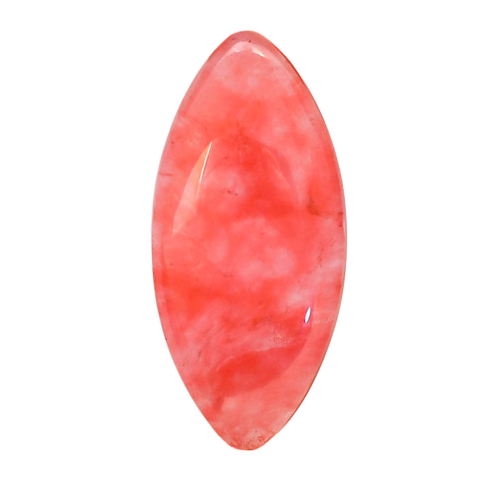Watermelon Cherry Quartz 17.5x38.15x6.5 mm Marquise Shape Polished Gemstone LS85-05131