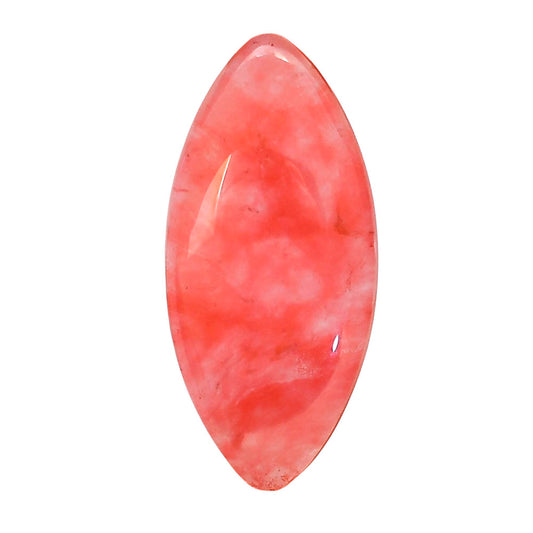 Watermelon Cherry Quartz 17.5x38.15x6.5 mm Marquise Shape Polished Gemstone LS85-05131