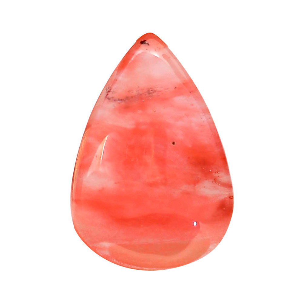 Watermelon Cherry Quartz 22.6x32.6x7 mm Pear Shape Polished Gemstone LS85-05132