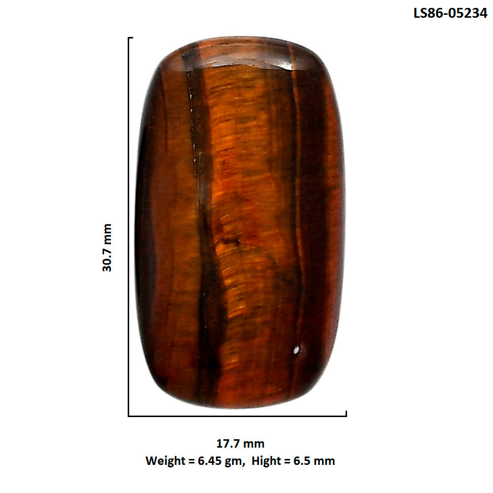 Red Tiger Eye 17.7x30.7x6.5 mm Cushion Shape Polished Gemstone LS86-05234