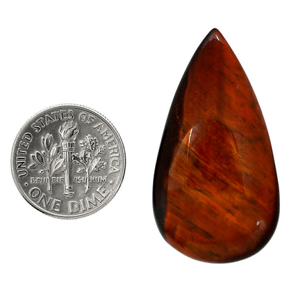 Red Tiger Eye 19.8x36.35x6 mm Pear Shape Polished Gemstone LS86-05240