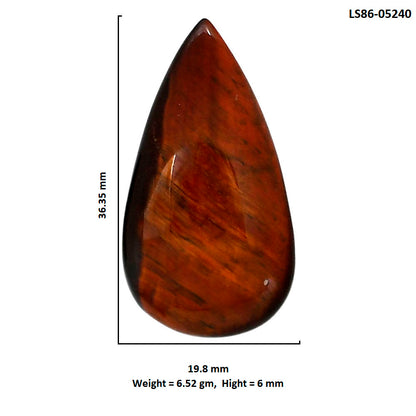 Red Tiger Eye 19.8x36.35x6 mm Pear Shape Polished Gemstone LS86-05240