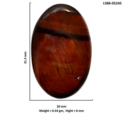 Red Tiger Eye 20x31.3x6 mm Oval Shape Polished Gemstone LS86-05245