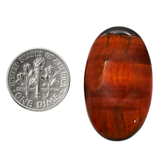 Red Tiger Eye 19.4x32x6 mm Oval Shape Polished Gemstone LS86-05248