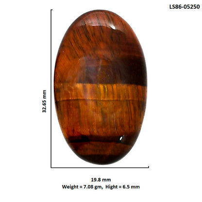 Red Tiger Eye 19.8x32.65x6.5 mm Oval Shape Polished Gemstone LS86-05250