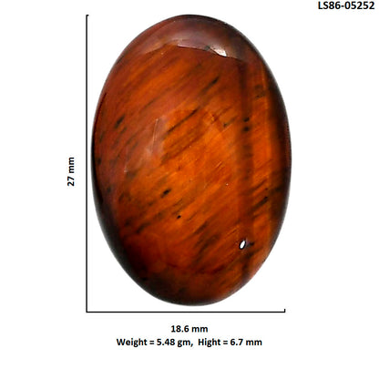 Red Tiger Eye 18.6x27x6.7 mm Oval Shape Polished Gemstone LS86-05252
