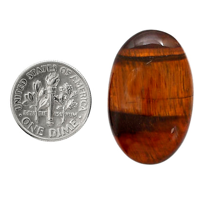 Red Tiger Eye 19x29.65x6.5 mm Oval Shape Polished Gemstone LS86-05256