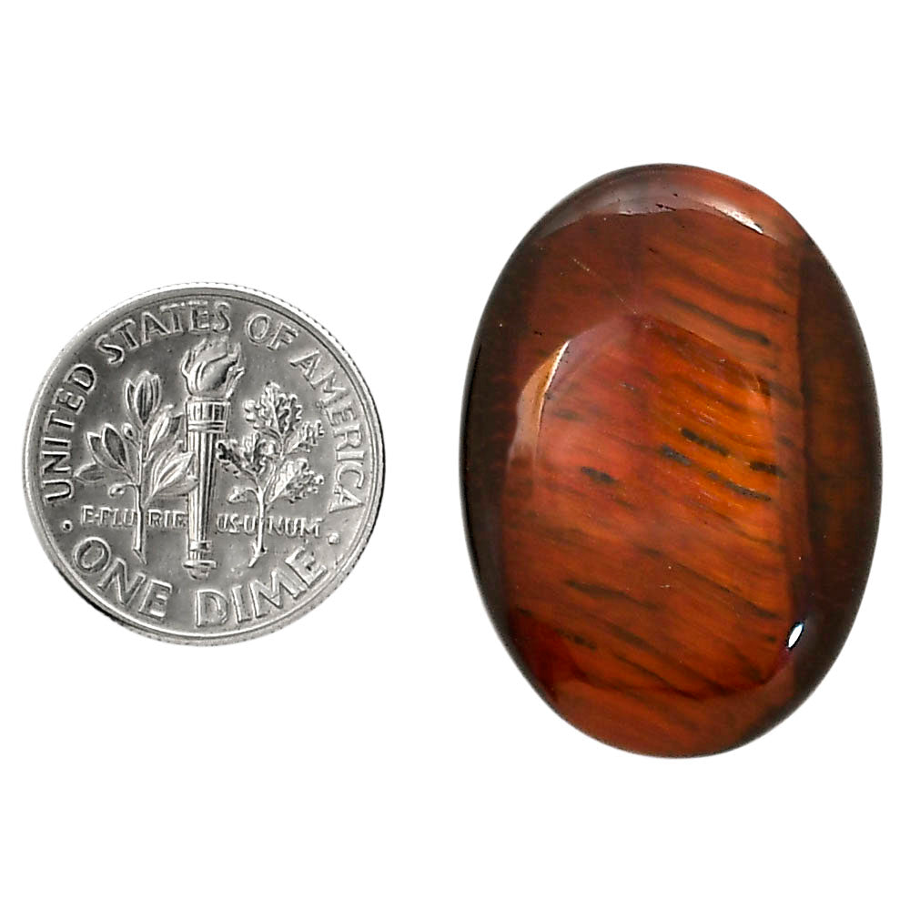 Red Tiger Eye 20.9x29.3x5.4 mm Oval Shape Polished Gemstone LS86-05258