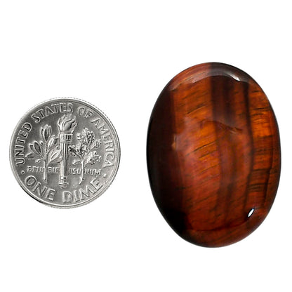 Red Tiger Eye 21.9x29.6x5.5 mm Oval Shape Polished Gemstone LS86-05261