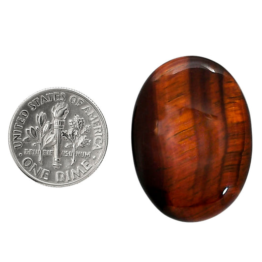 Red Tiger Eye 21.9x29.6x5.5 mm Oval Shape Polished Gemstone LS86-05261