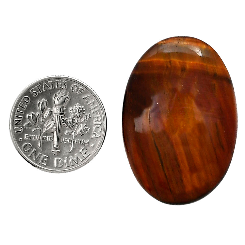Red Tiger Eye 21.3x30.85x6 mm Oval Shape Polished Gemstone LS86-05262