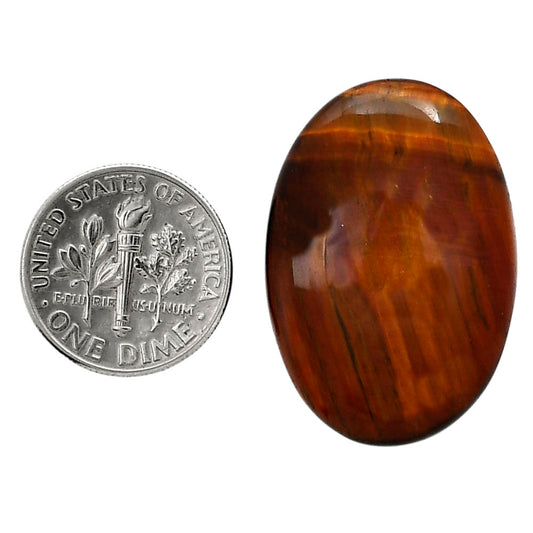 Red Tiger Eye 21.3x30.85x6 mm Oval Shape Polished Gemstone LS86-05262
