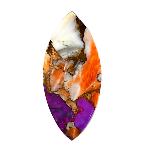 Spiny Oyster Turquoise 12.1x26.85x3 mm Marquise Shape Polished Gemstone LS87-05374
