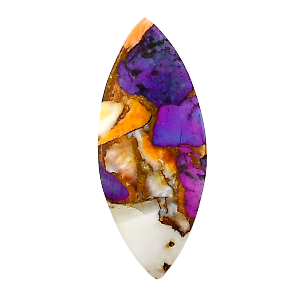 Spiny Oyster Turquoise 12.1x29.25x3 mm Marquise Shape Polished Gemstone LS87-05377
