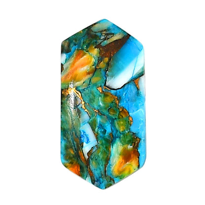 Spiny Oyster Turquoise 13.5x26.9x3 mm Fancy Shape Polished Gemstone LS87-06265