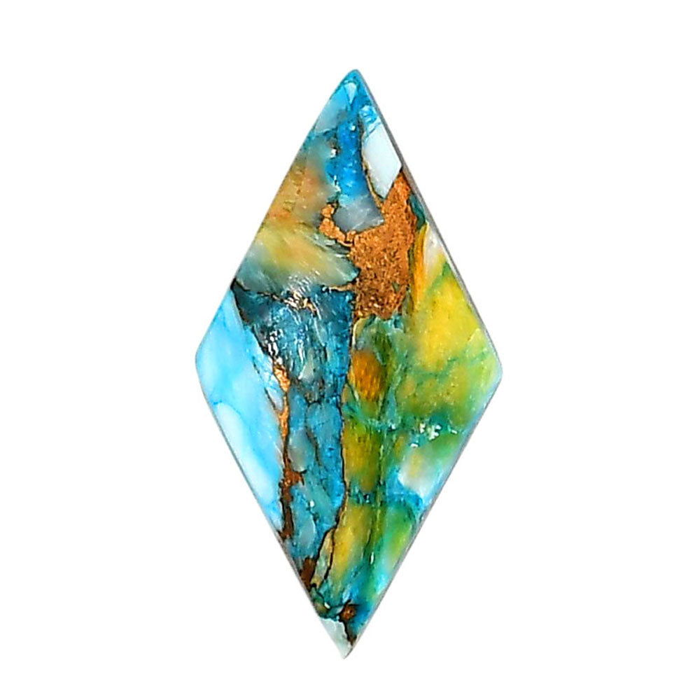 Spiny Oyster Turquoise 15.2x29.15x4 mm Fancy Shape Polished Gemstone LS87-06267