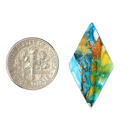 Spiny Oyster Turquoise 15.2x29.15x4 mm Fancy Shape Polished Gemstone LS87-06267