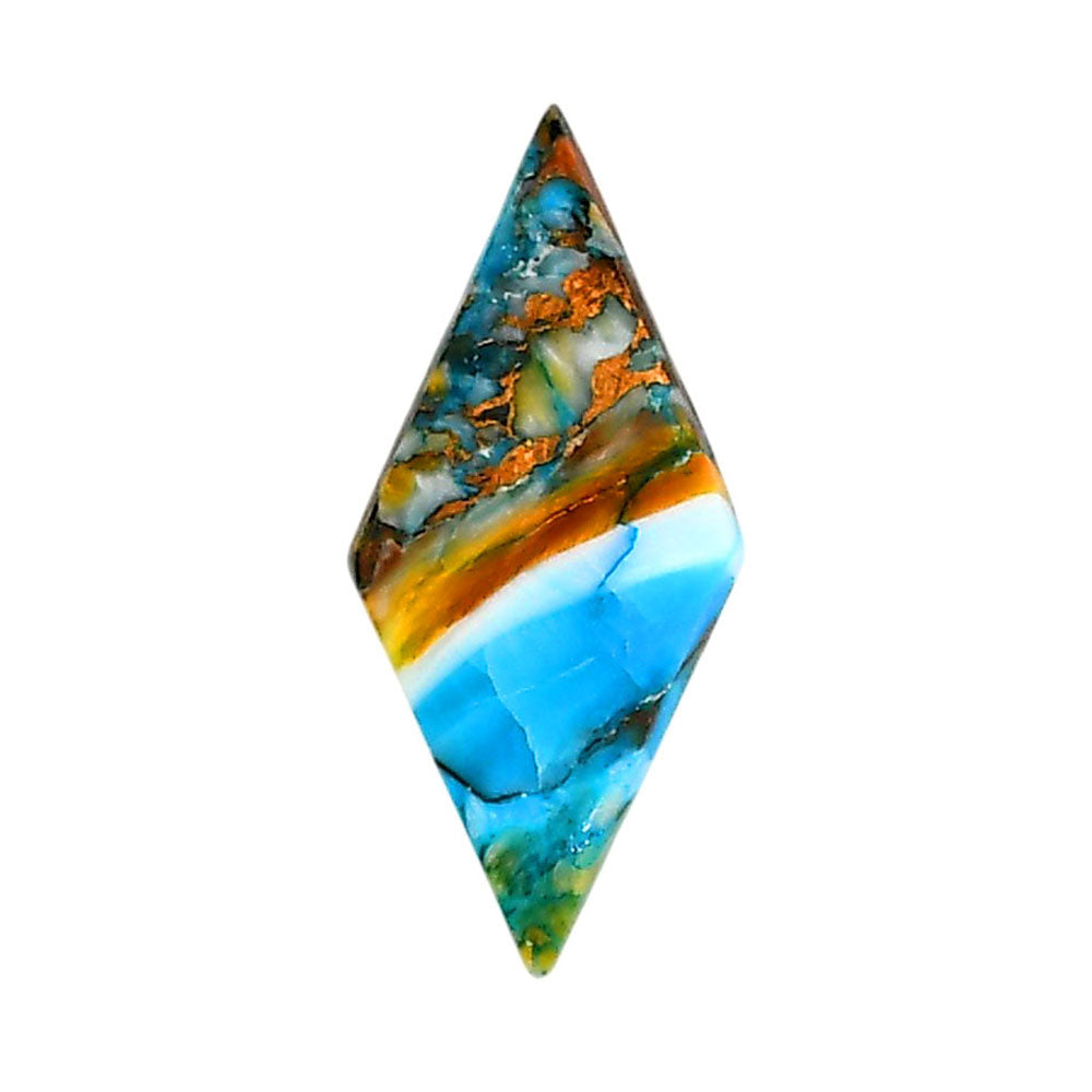Spiny Oyster Turquoise 14x30.3x3.7 mm Fancy Shape Polished Gemstone LS87-06284
