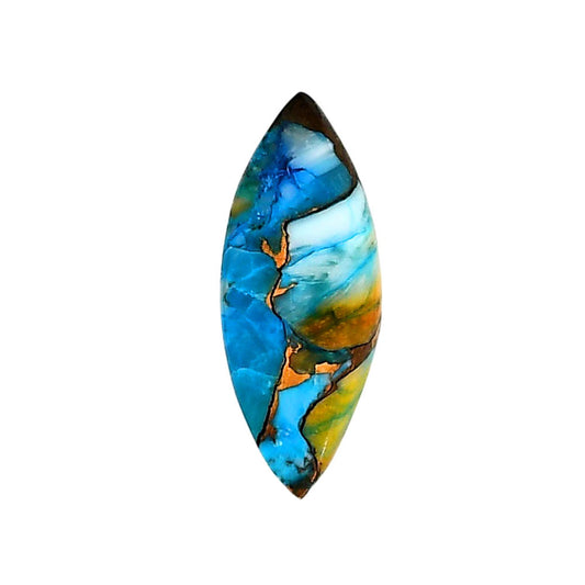 Spiny Oyster Turquoise 10.5x27x3.4 mm Marquise Shape Polished Gemstone LS87-06287