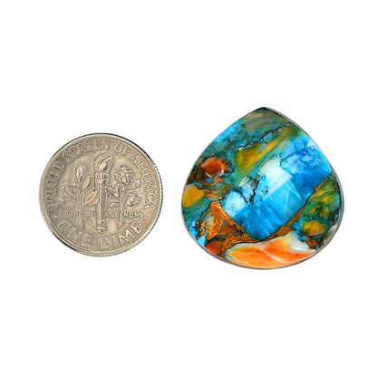 Spiny Oyster Turquoise 23.3x23.4x3.8 mm Heart Shape Polished Gemstone LS87-06290