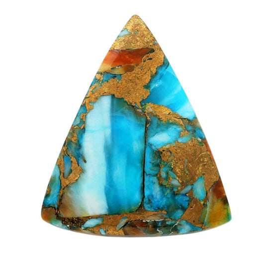 Spiny Oyster Turquoise 21.7x25.4x3.5 mm Fancy Shape Polished Gemstone LS87-06795