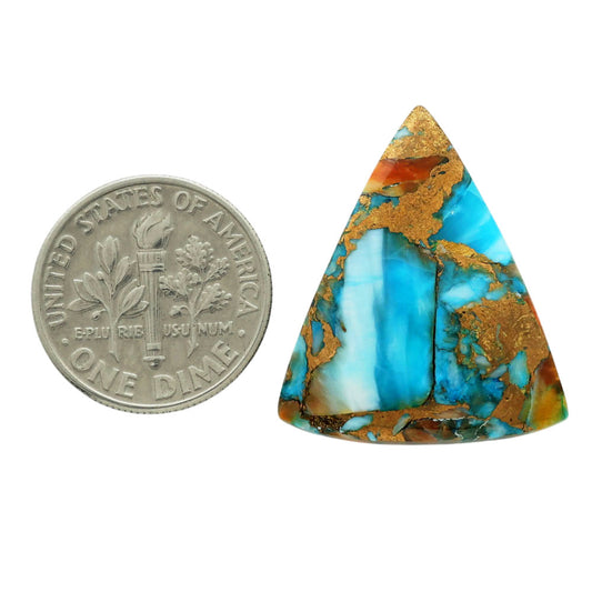Spiny Oyster Turquoise 21.7x25.4x3.5 mm Fancy Shape Polished Gemstone LS87-06795