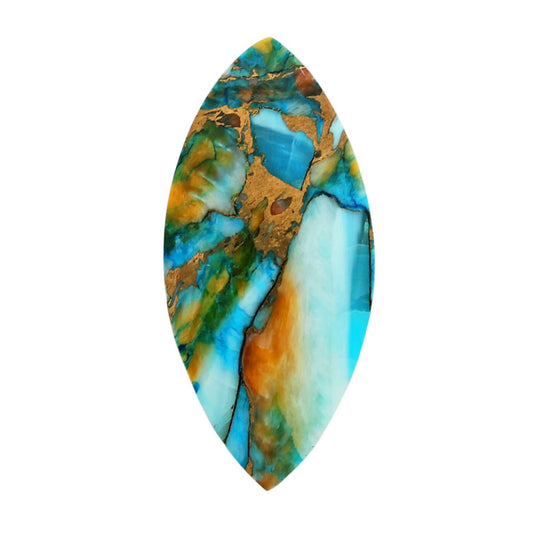 Spiny Oyster Turquoise 15x32.4x2.8 mm Marquise Shape Polished Gemstone LS87-06808