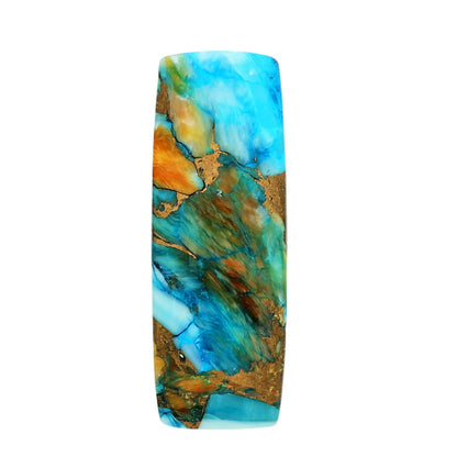 Spiny Oyster Turquoise 12.4x34.3x4 mm Baguette Shape Polished Gemstone LS87-06830