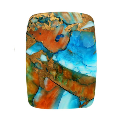 Spiny Oyster Turquoise 19.5x26.55x6.4 mm Cushion Shape Polished Gemstone LS87-06831