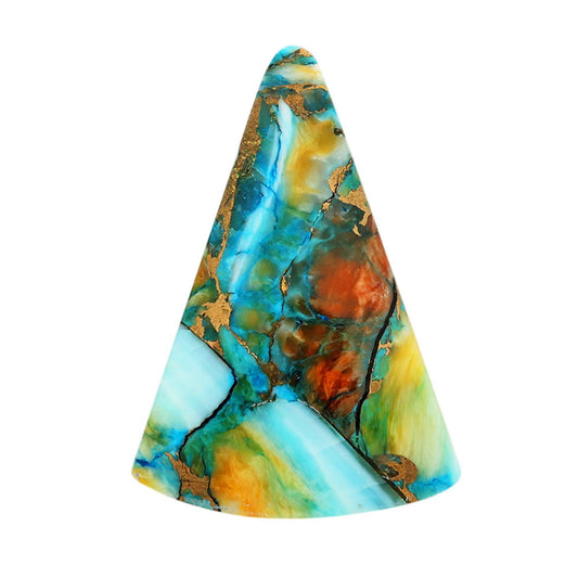 Spiny Oyster Turquoise 23.85x34.1x4.6 mm Fancy Shape Polished Gemstone LS87-06832