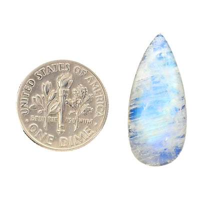 Rainbow Moonstone 11.5x25.4x7.8 mm Pear Shape Polished Gemstone LS88-05404