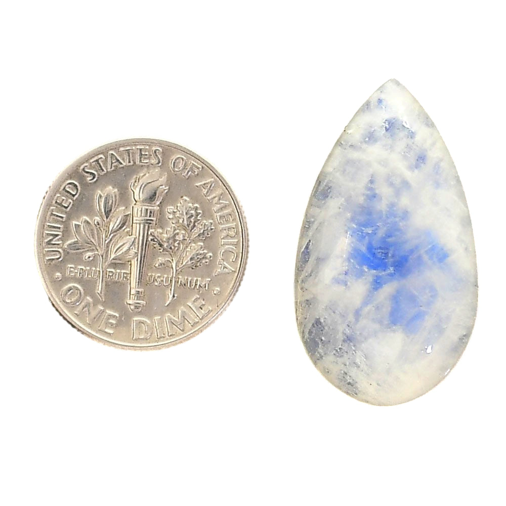 Rainbow Moonstone 15.2x27x7.8 mm Pear Shape Polished Gemstone LS88-05405