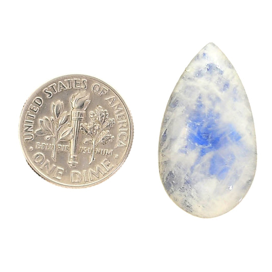 Rainbow Moonstone 15.2x27x7.8 mm Pear Shape Polished Gemstone LS88-05405