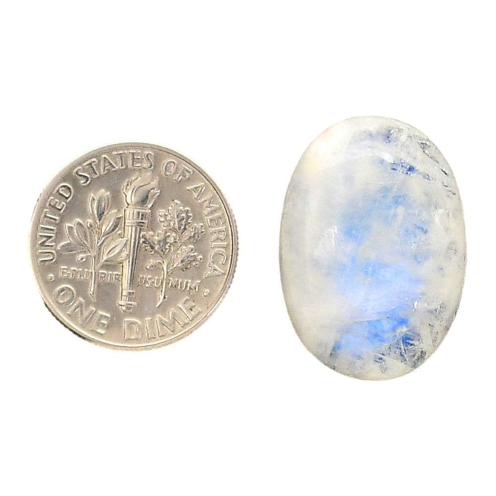 Rainbow Moonstone 16x22.3x7.2 mm Oval Shape Polished Gemstone LS88-05410