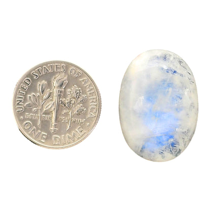 Rainbow Moonstone 16x22.3x7.2 mm Oval Shape Polished Gemstone LS88-05410