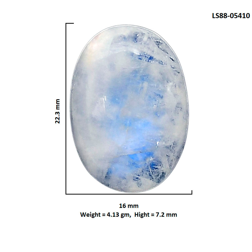 Rainbow Moonstone 16x22.3x7.2 mm Oval Shape Polished Gemstone LS88-05410