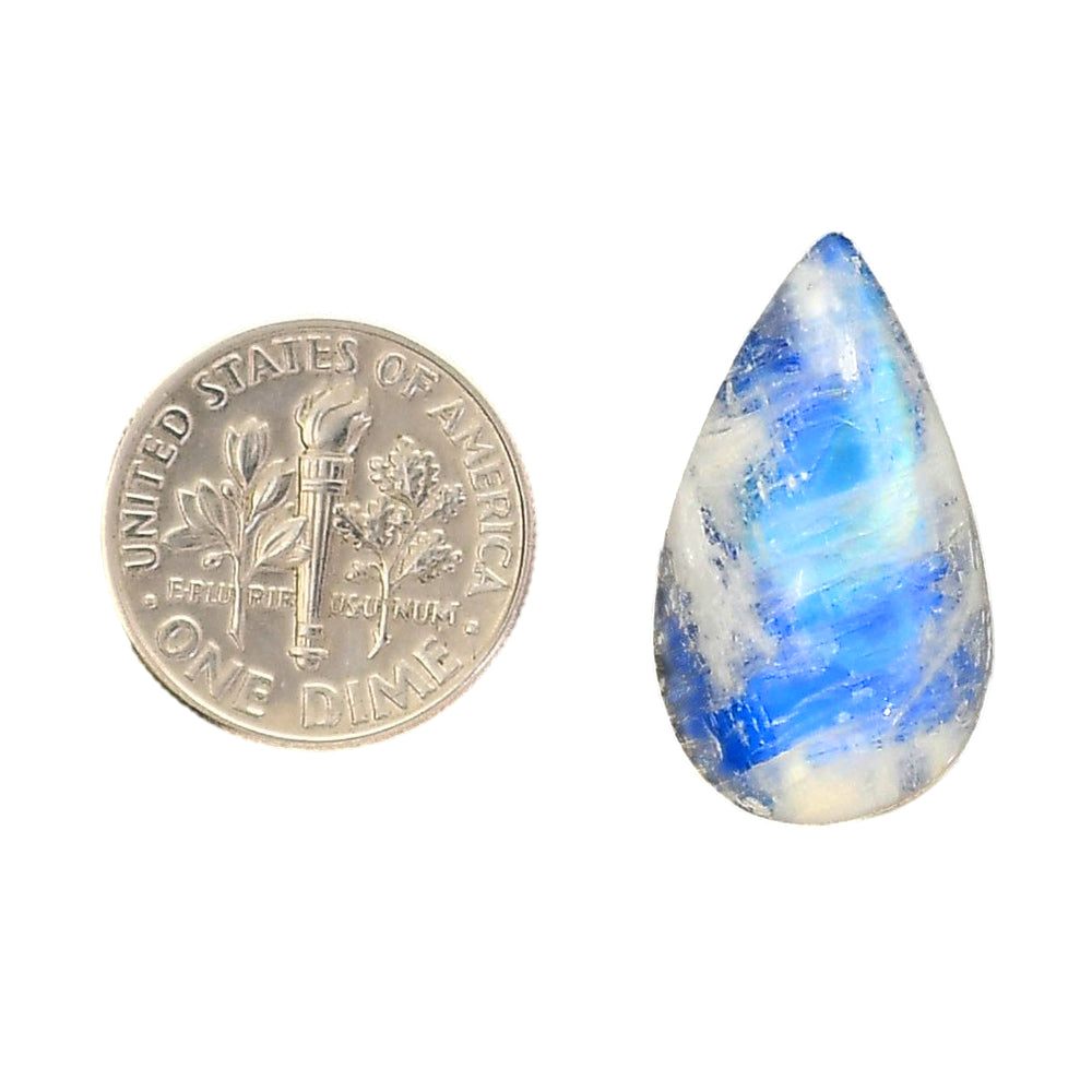 Rainbow Moonstone 14x24.2x7.8 mm Pear Shape Polished Gemstone LS88-05411