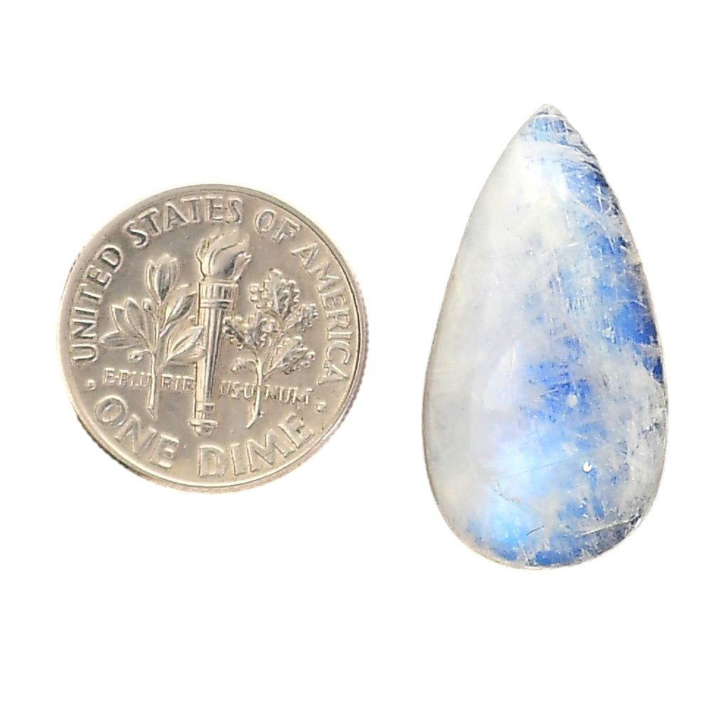 Rainbow Moonstone 14x26.4x8 mm Pear Shape Polished Gemstone LS88-05413