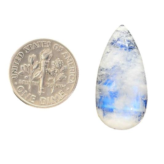 Rainbow Moonstone 13.2x26.55x7.5 mm Pear Shape Polished Gemstone LS88-05415