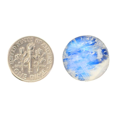 Rainbow Moonstone 17.5x18x8.5 mm Round Shape Polished Gemstone LS88-05417