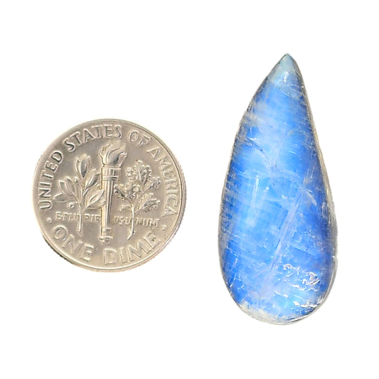 Rainbow Moonstone 13.8x30.85x7 mm Pear Shape Polished Gemstone LS88-05420
