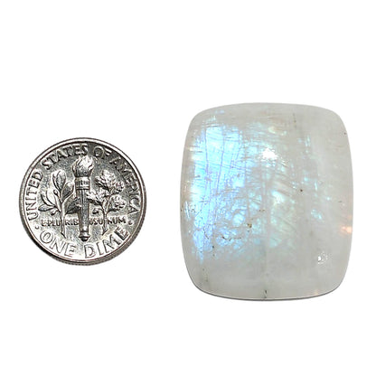 Rainbow Moonstone 24.2x27.5x7 mm Baguette Shape Polished Gemstone LS88-05425