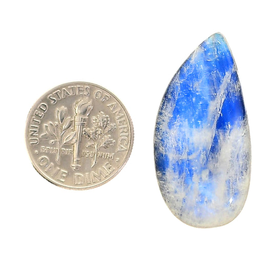 Rainbow Moonstone 15.8x31.6x6 mm Pear Shape Polished Gemstone LS88-05428