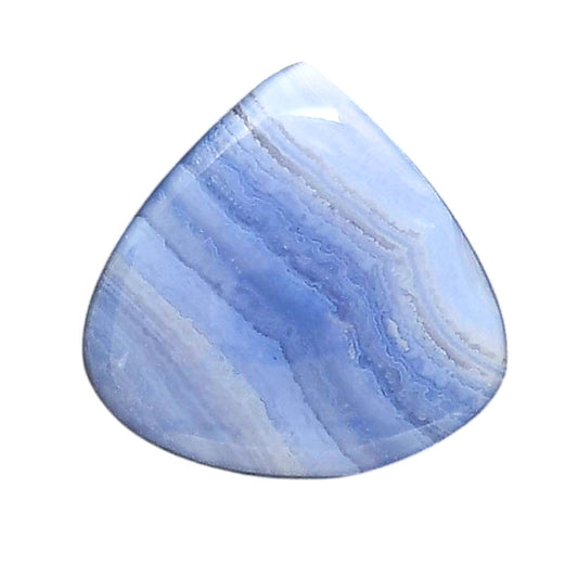 Blue Lace Agate 24.84x25.25x6.5 mm Heart Shape Polished Gemstone LS89-05436