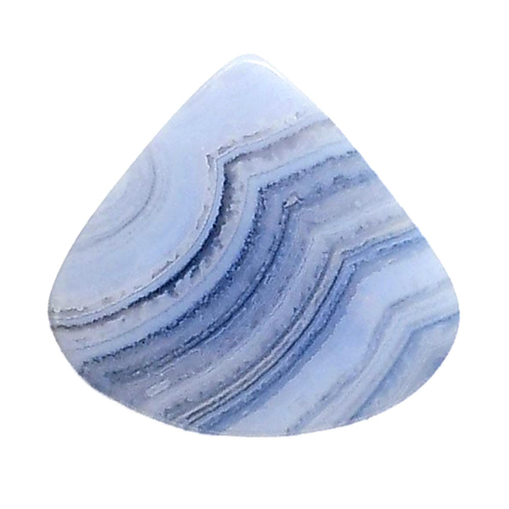 Blue Lace Agate 21.5x23.1x4 mm Heart Shape Polished Gemstone LS89-05442