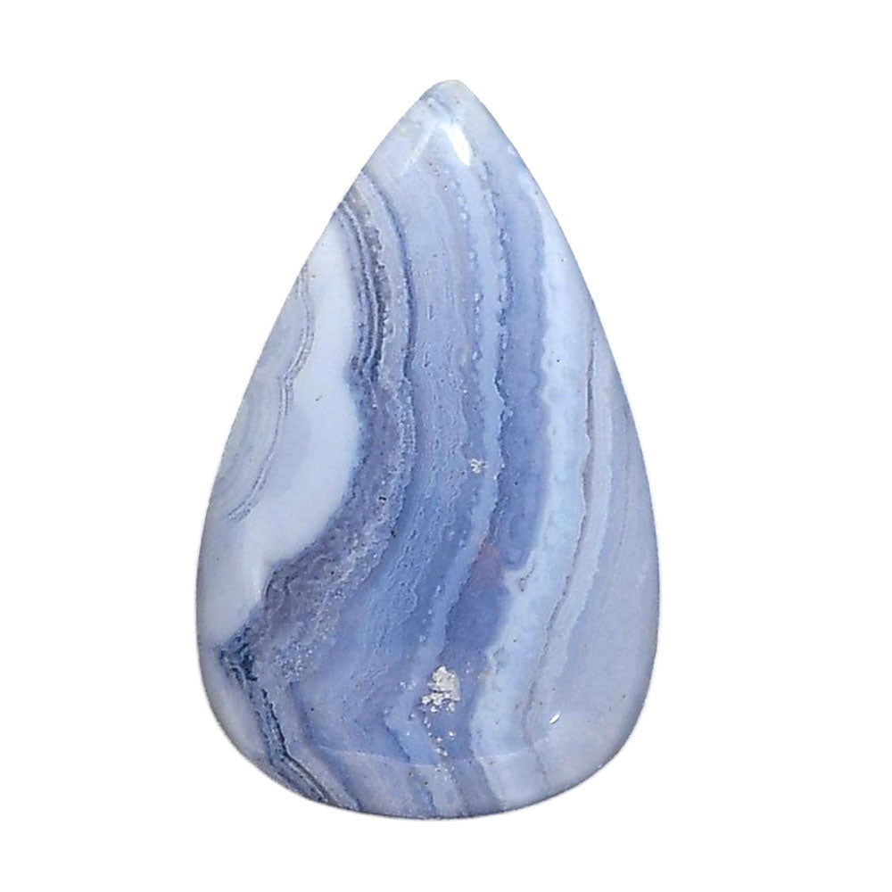 Blue Lace Agate 22x34.9x6.5 mm Pear Shape Polished Gemstone LS89-05443