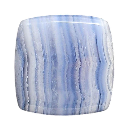 Blue Lace Agate 22x22.2x6 mm Baguette Shape Polished Gemstone LS89-05446